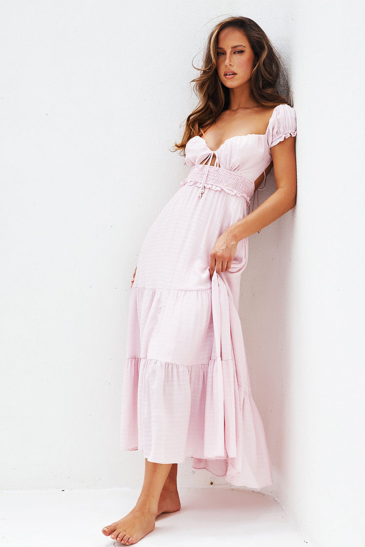 Bohemian Dreams Maxi Dress - Blush DRESSES Sage and Paije