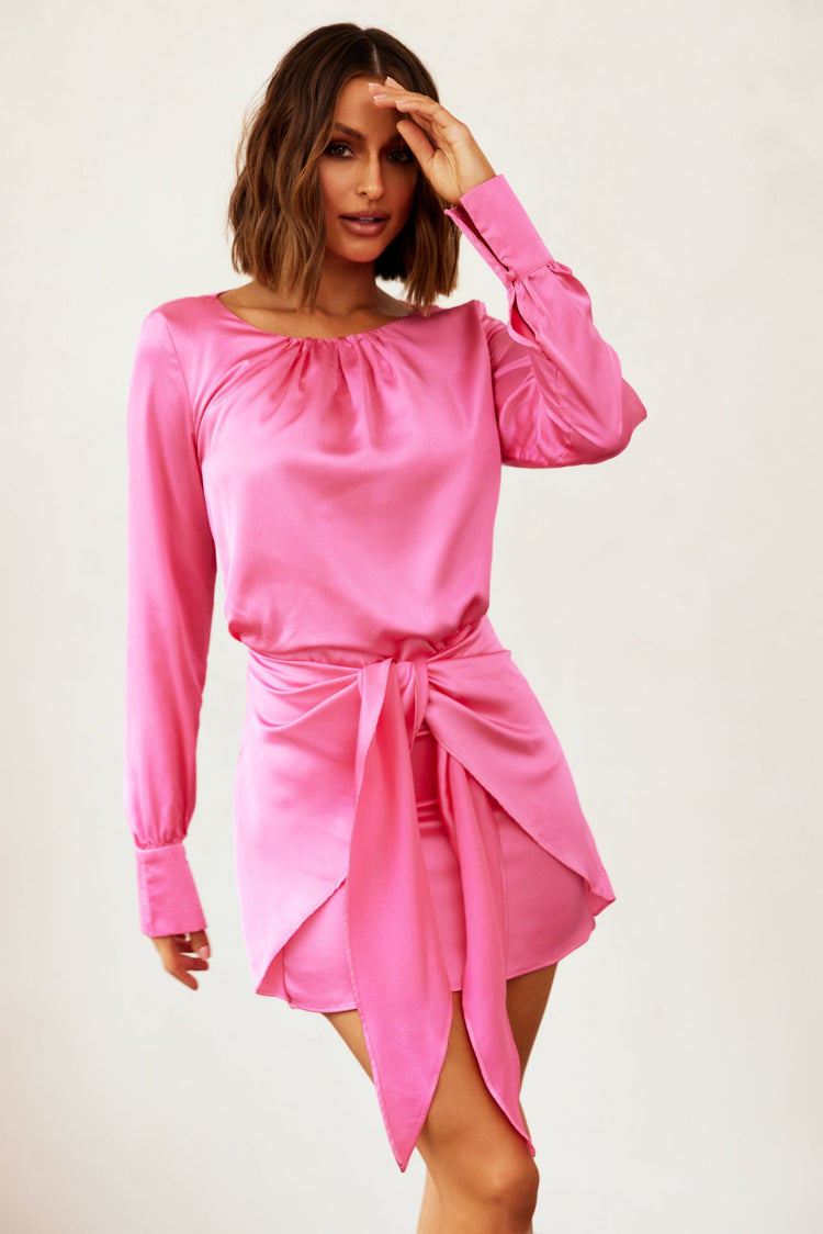 Holiday Film Mini Dress - Fuchsia DRESSES Sage and Paije