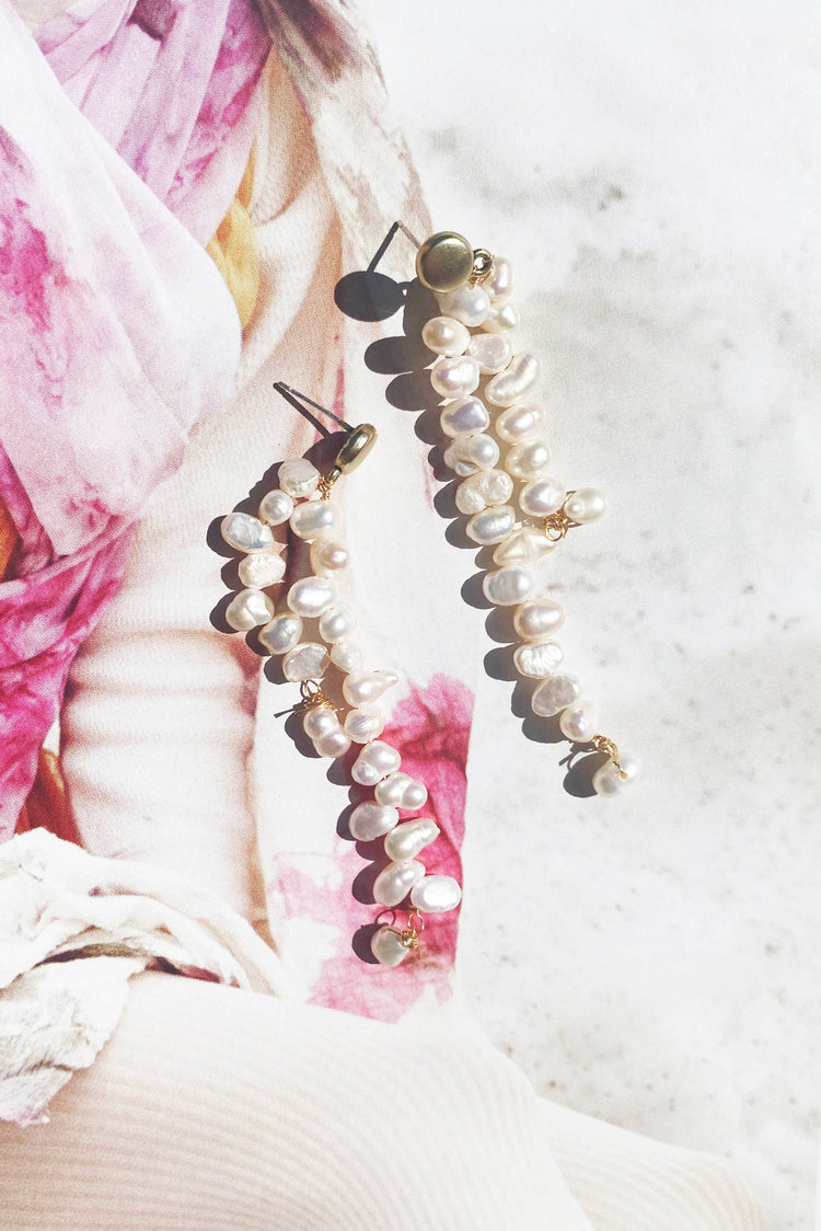 Permission To Love Earrings - White ACCESSORIES Sage and Paije