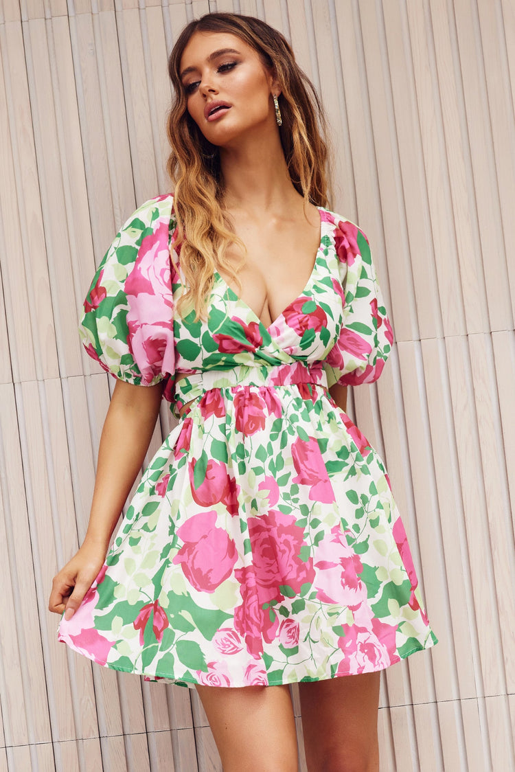 Secret Garden Mini Dress - White DRESSES Sage and Paije