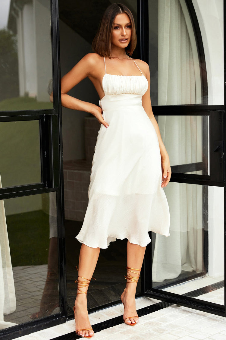 Day To Night Midi Dress - Ivory DRESSES Sage and Paije