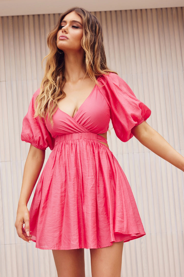 Nikki Mini Dress - Coral DRESSES Sage and Paije