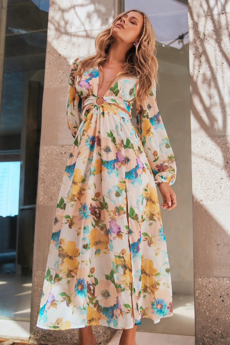 Classic Crew Maxi Dress - Multi DRESSES Sage and Paije