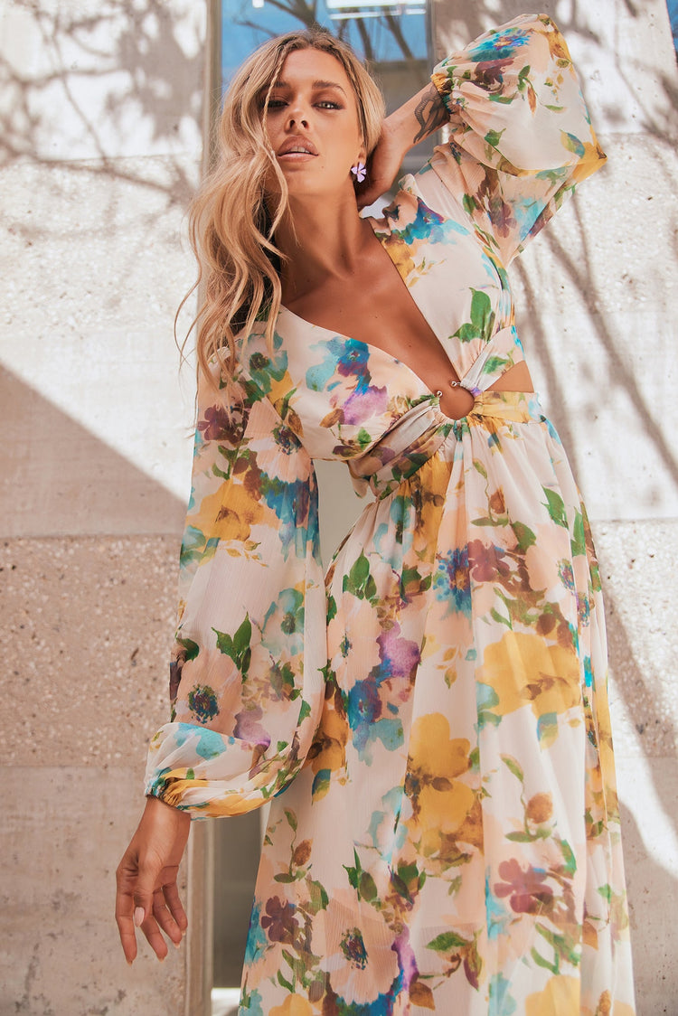 Classic Crew Maxi Dress - Multi DRESSES Sage and Paije