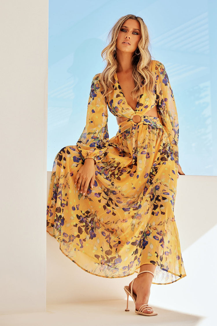 Bella Maxi Dress - Yellow DRESSES Sage and Paije