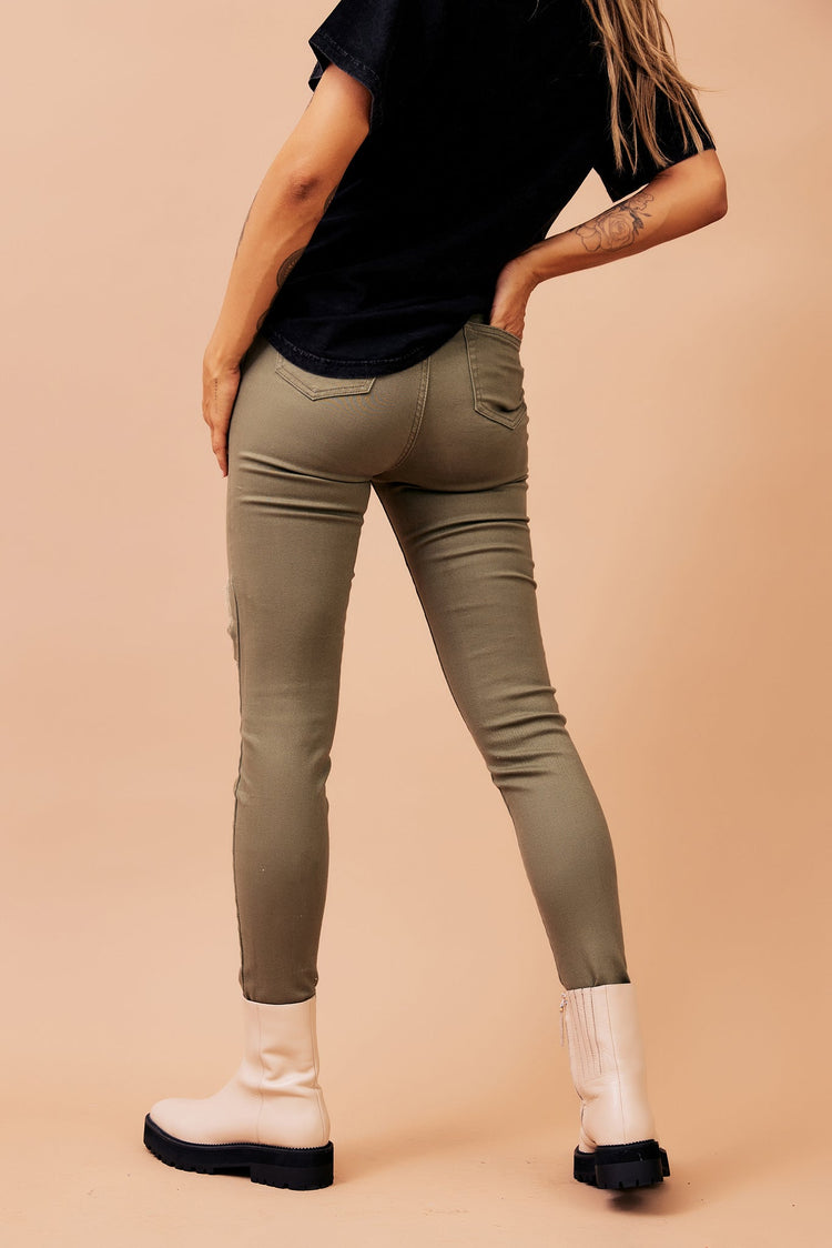 Bad Idea Jeans - Khaki Green DENIM Sage and Paije