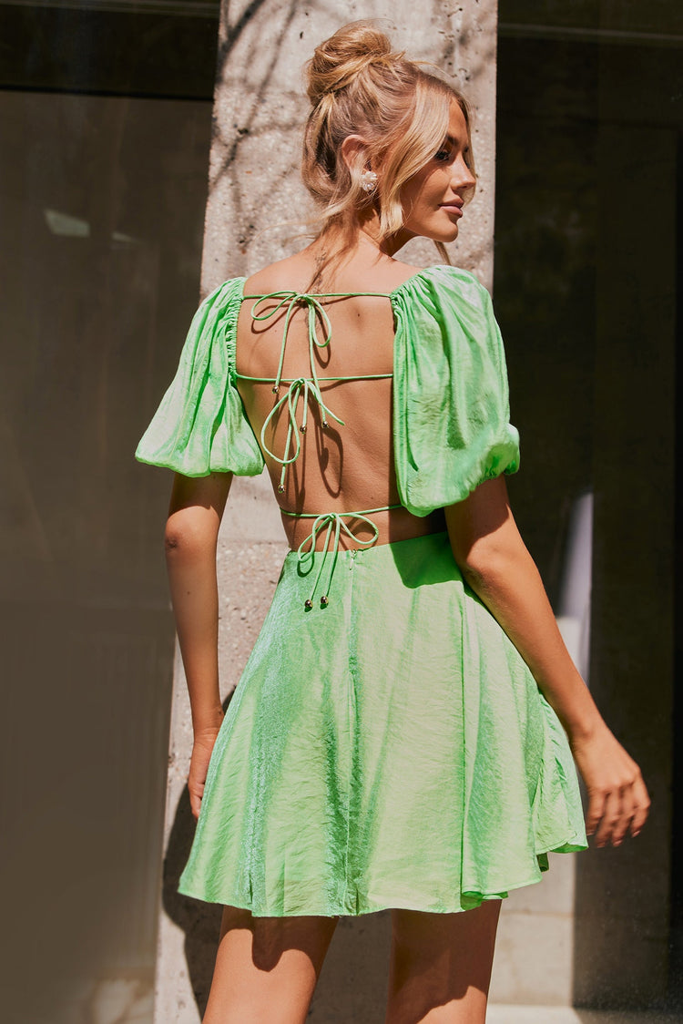 Darling Mini Dress - Green DRESSES Sage and Paije