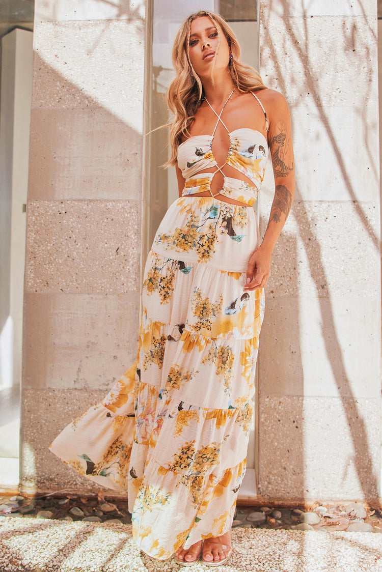 Like A Dream Maxi Dress - Beige DRESSES Sage and Paije