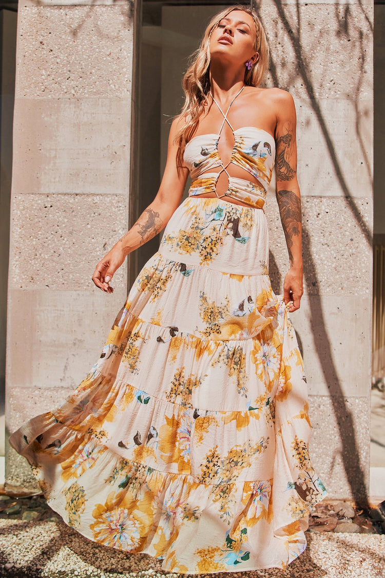 Like A Dream Maxi Dress - Beige DRESSES Sage and Paije