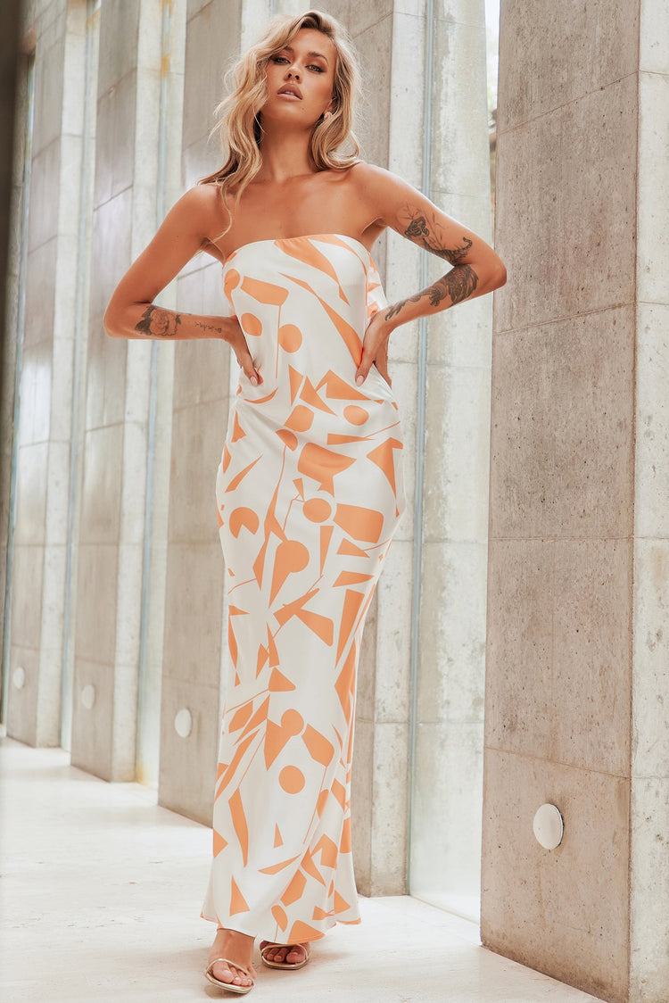 Dawn Maxi Dress - Orange DRESSES Sage and Paije