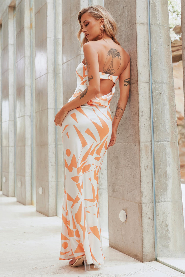 Dawn Maxi Dress - Orange DRESSES Sage and Paije