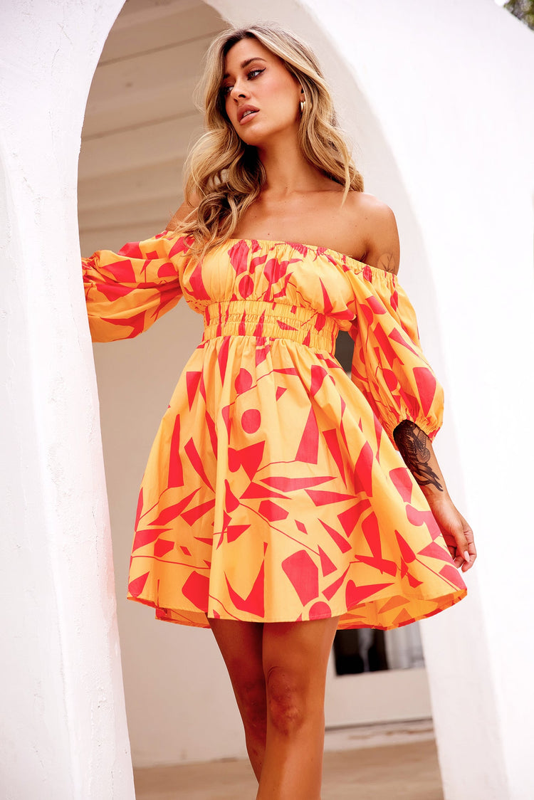 Valencia Mini Dress - Orange DRESSES Sage and Paije