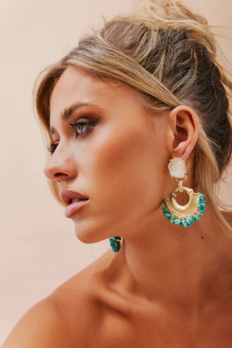 Abigail Earrings - Turquoise for women