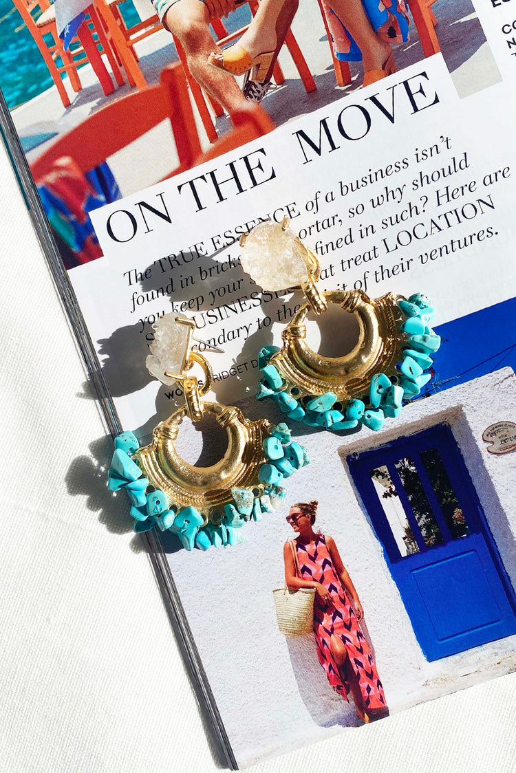 Abigail Earrings - Turquoise for women