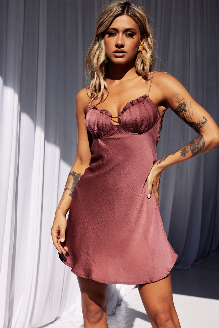 Big Mood Mini Dress - Antique Rose for women