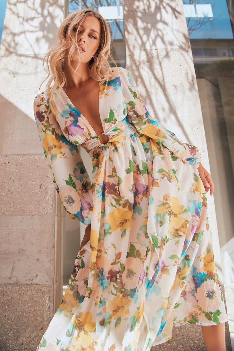 Classic Crew Maxi Dress - Multi for women