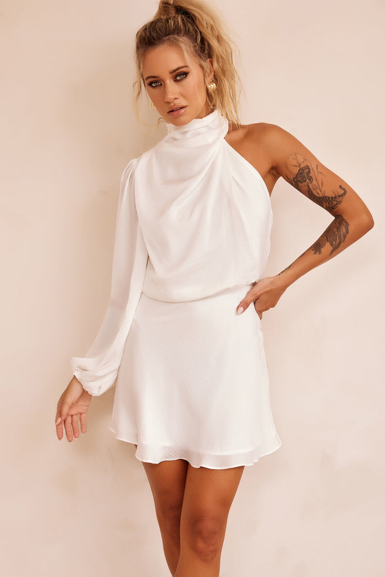 Differences Mini Dress - White for women