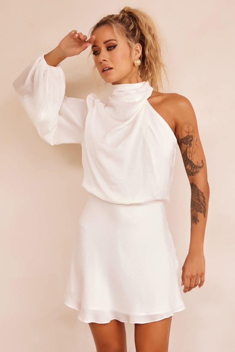 Differences Mini Dress - White for women