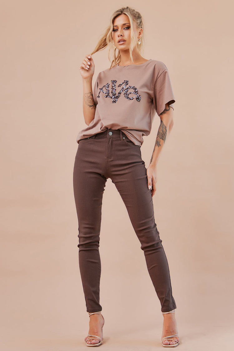 Eastern Jeans - Chocolate for women