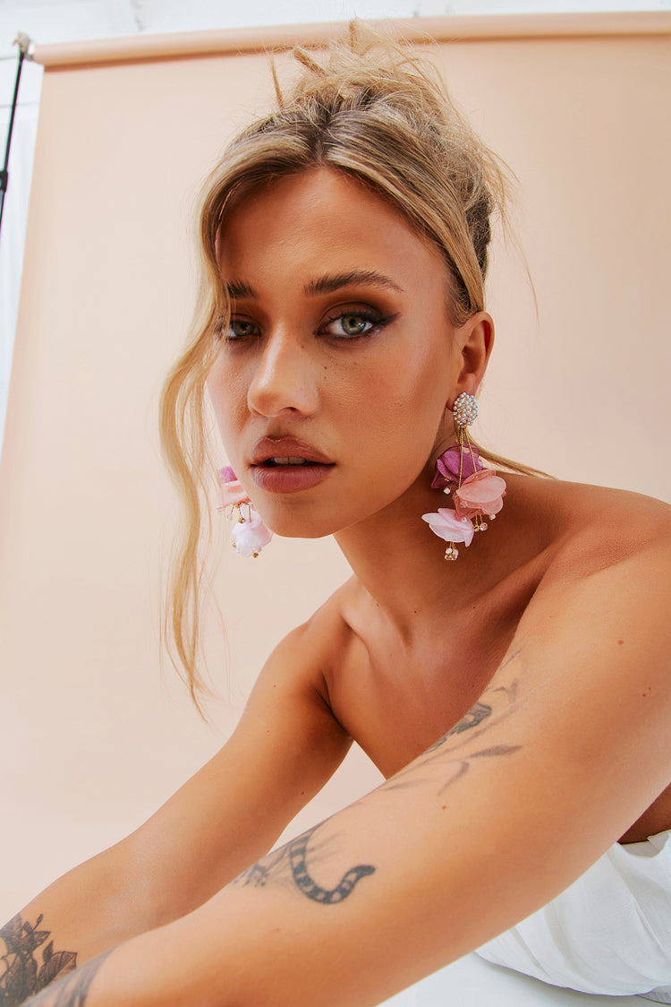 Glitz And Glam Earrings - Pink for women