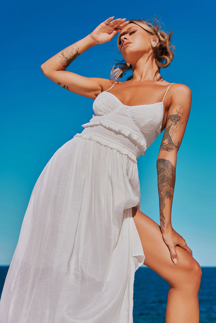 Ios Maxi Dress - White for women