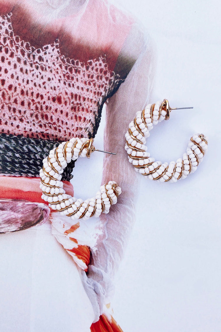 Make Believe Earrings - White Gold for women