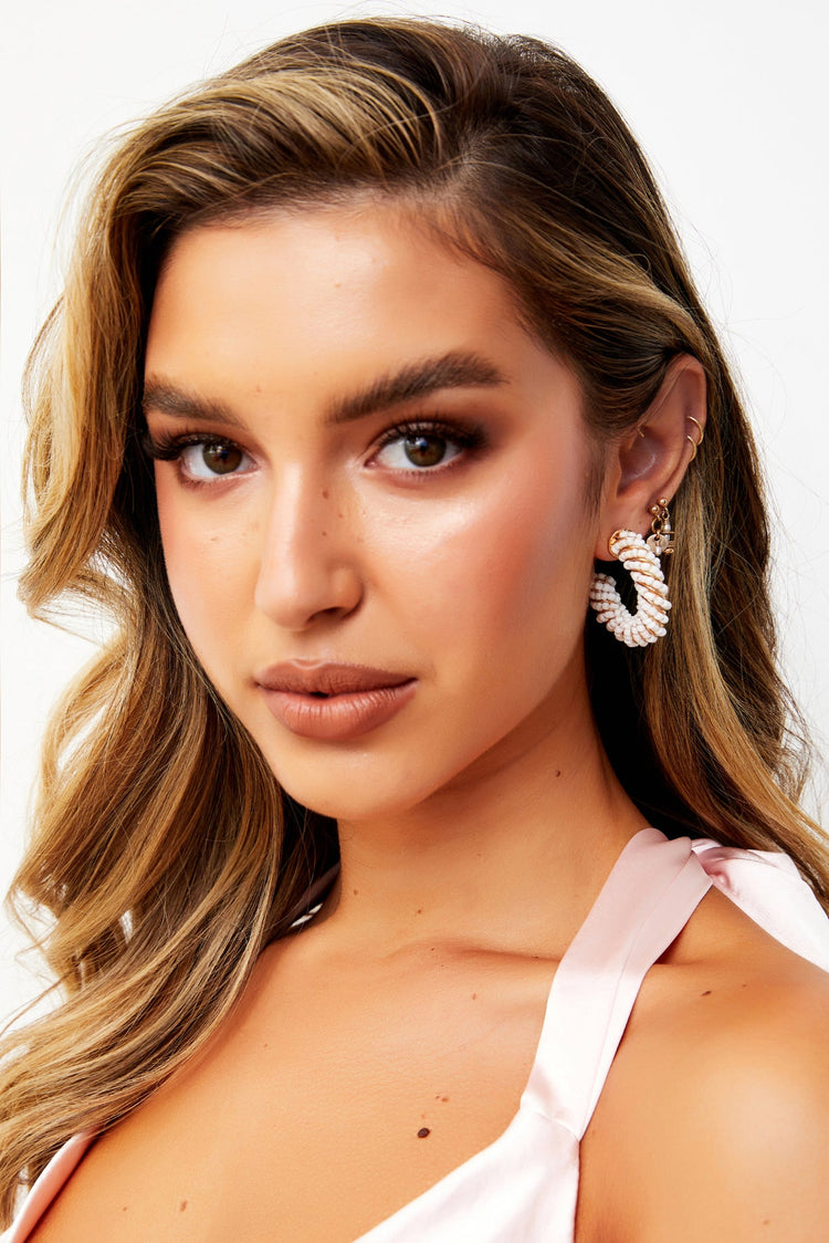 Make Believe Earrings - White Gold for women