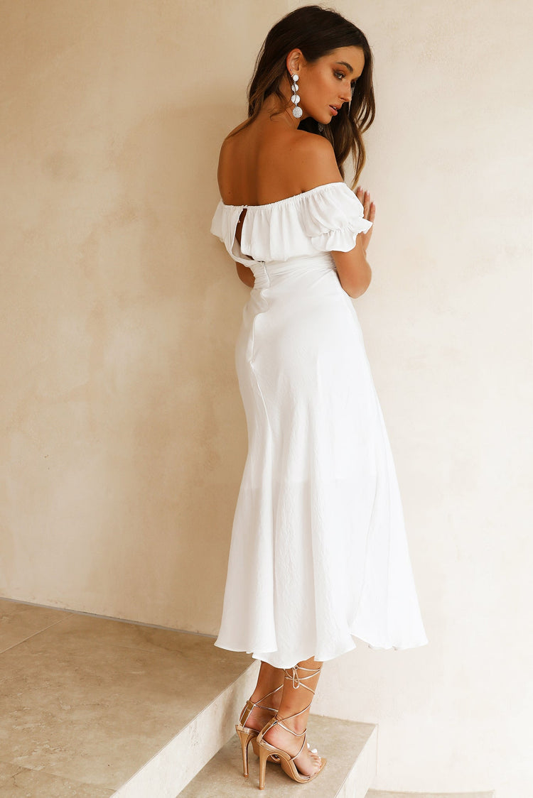 Mariner Midi Dress - White for women