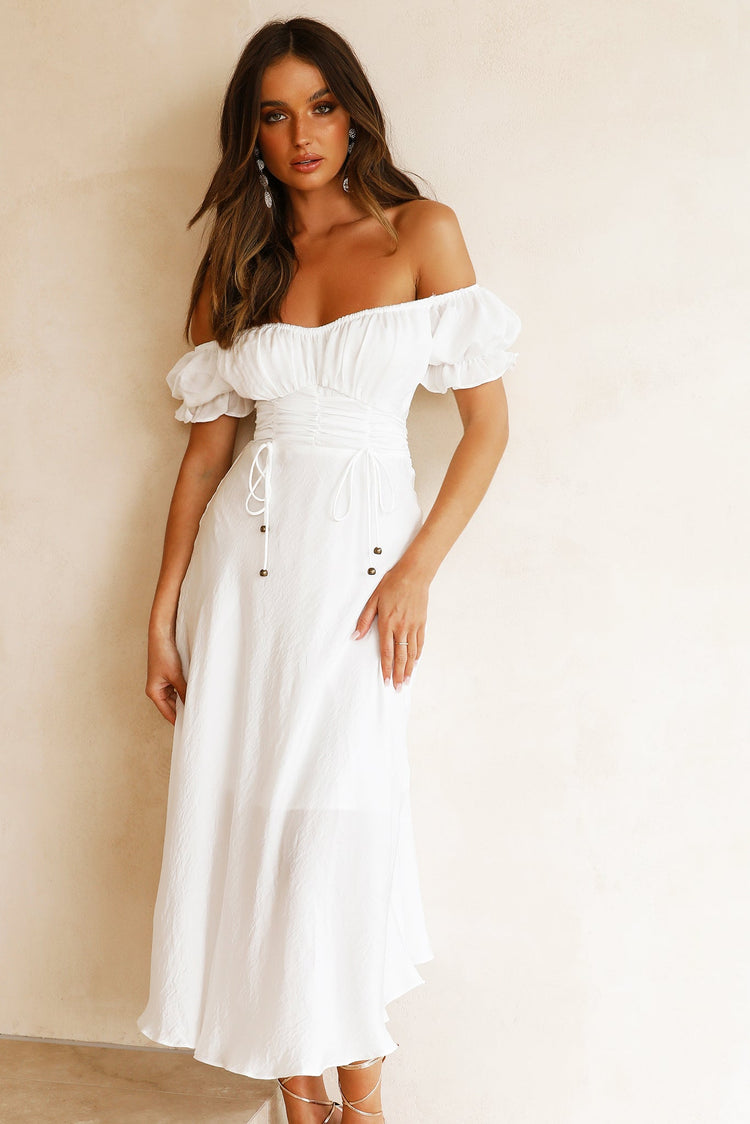 Mariner Midi Dress - White for women