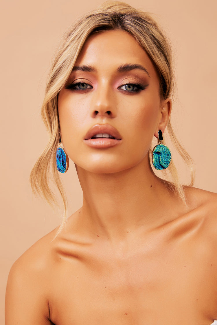 Mermaid Tears Earrings - Blue for women