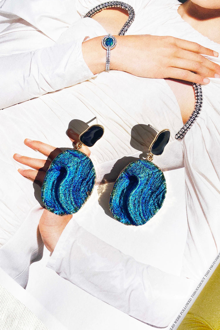 Mermaid Tears Earrings - Blue for women