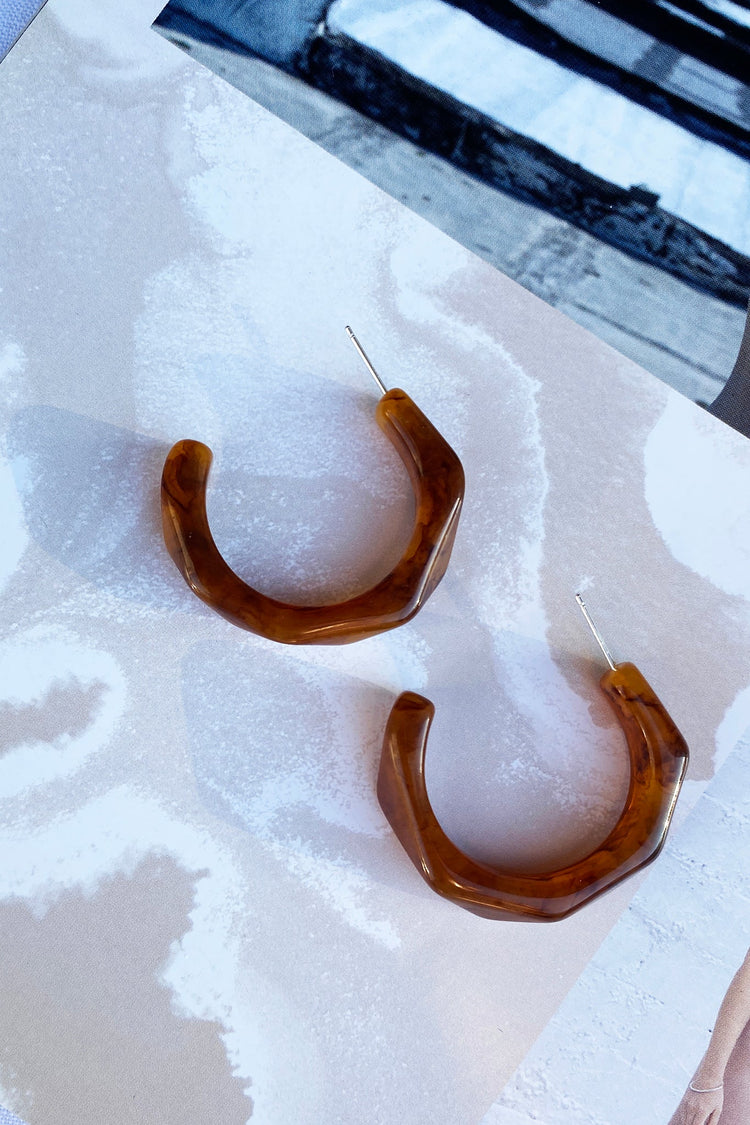 Morning Latte Earrings - Brown for women