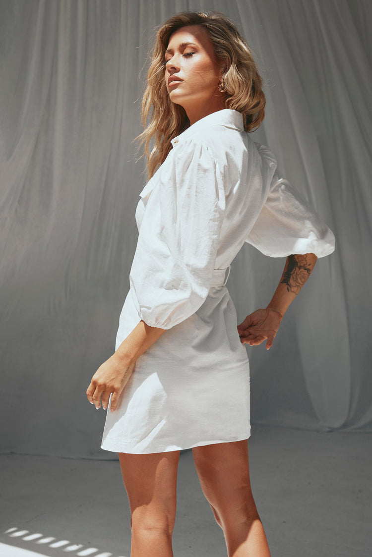 Over The Horizon Mini Dress - White for women