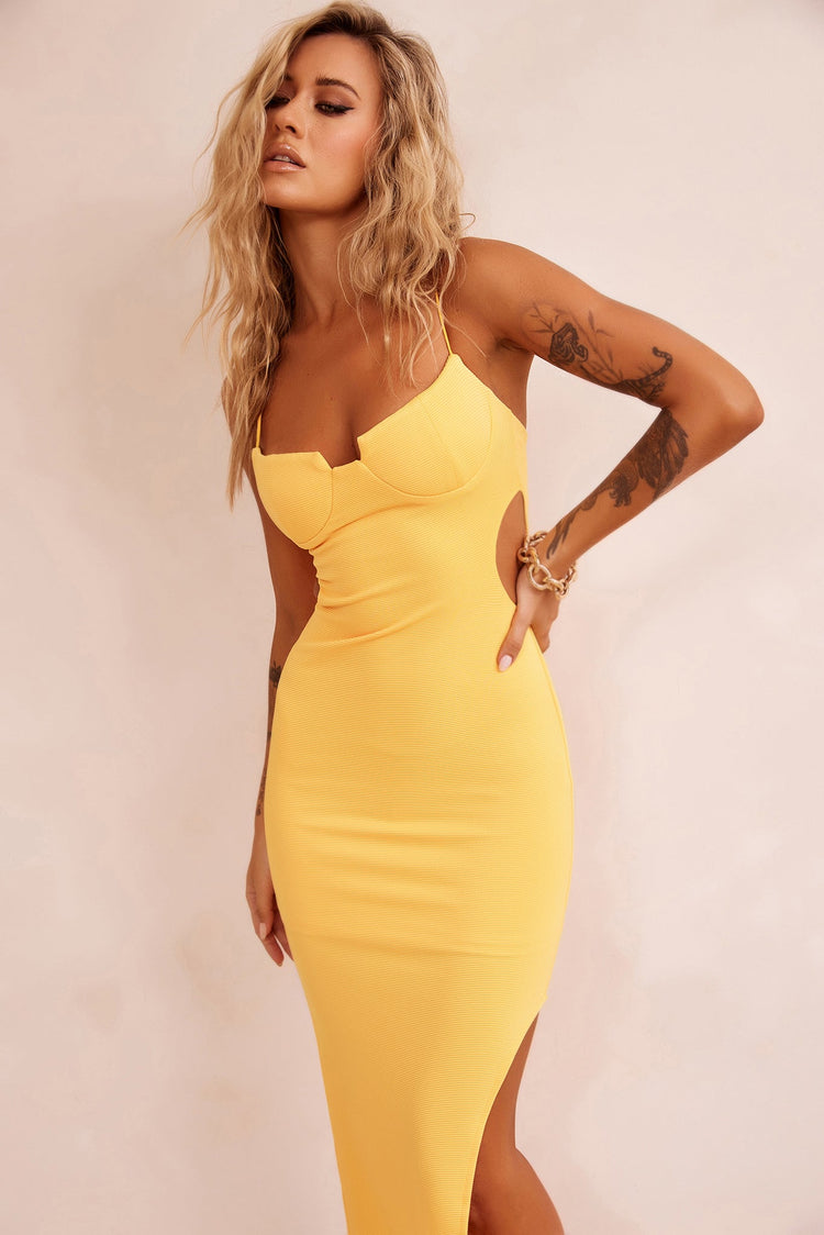 Stacked Up Midi Dress - Mango for women
