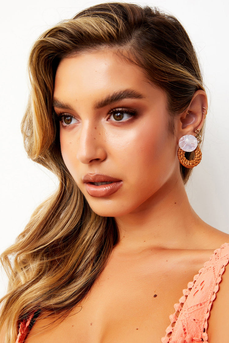 Summer Souvenir Earrings - Pink Purple for women