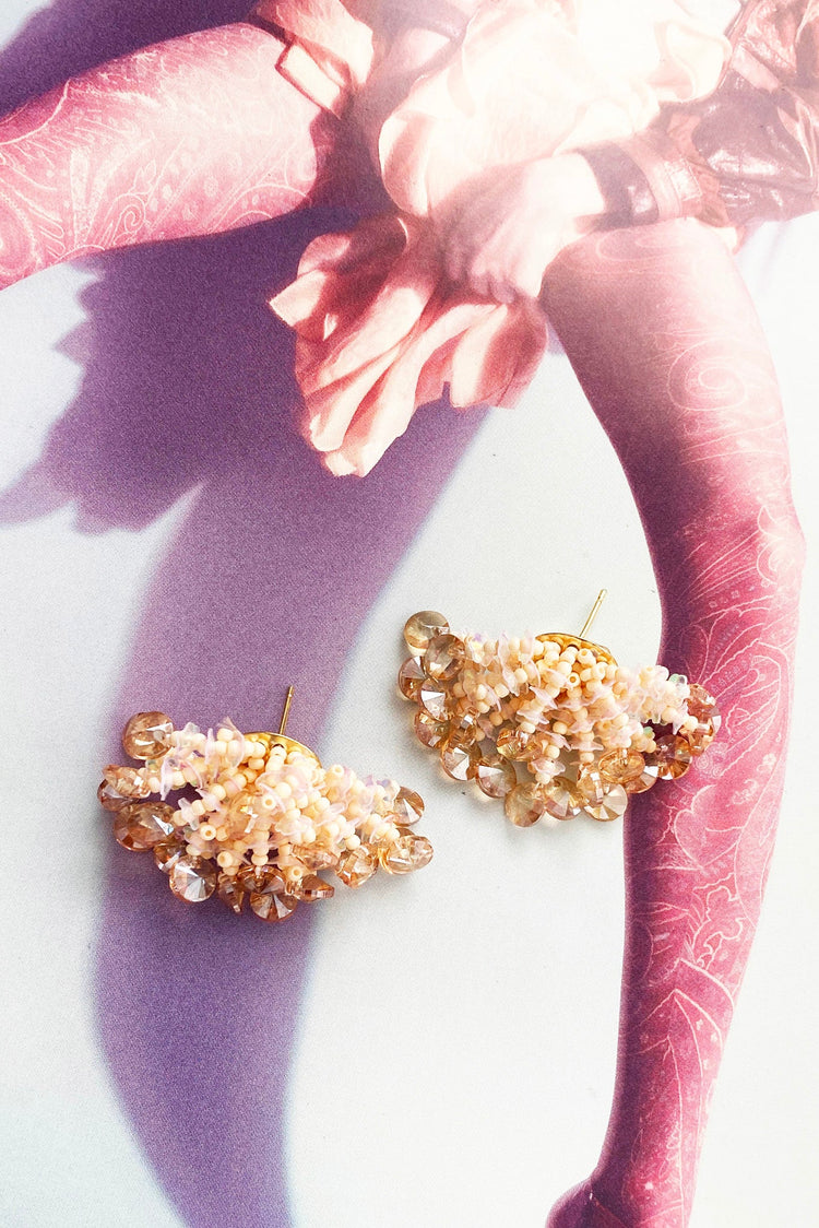 Time To Drink Earrings - Champagne for women