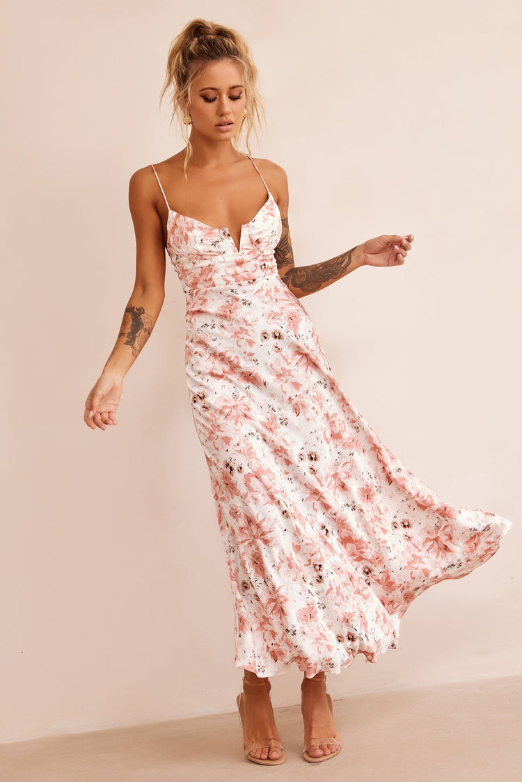 Vintage Summer Midi Dress - Rose for women
